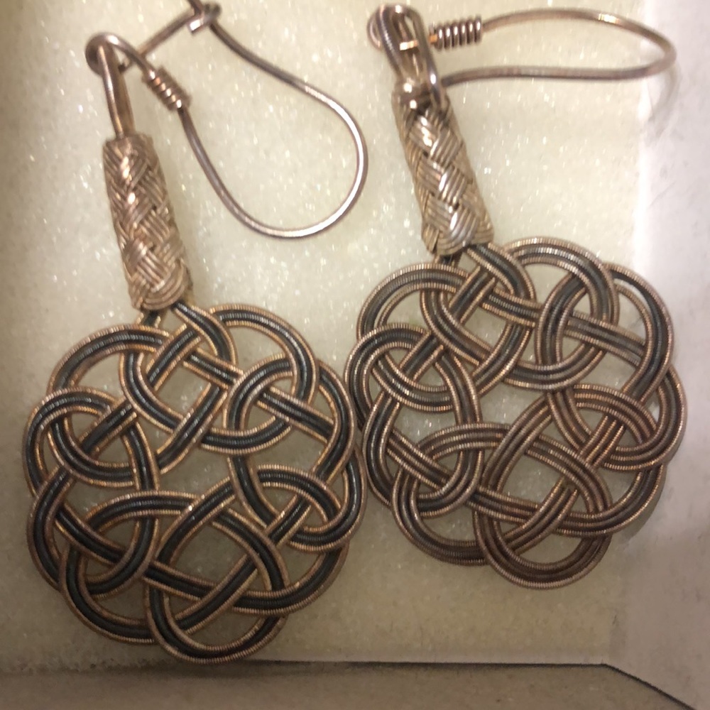 Handmade silver earrings from Türkiye New without tags